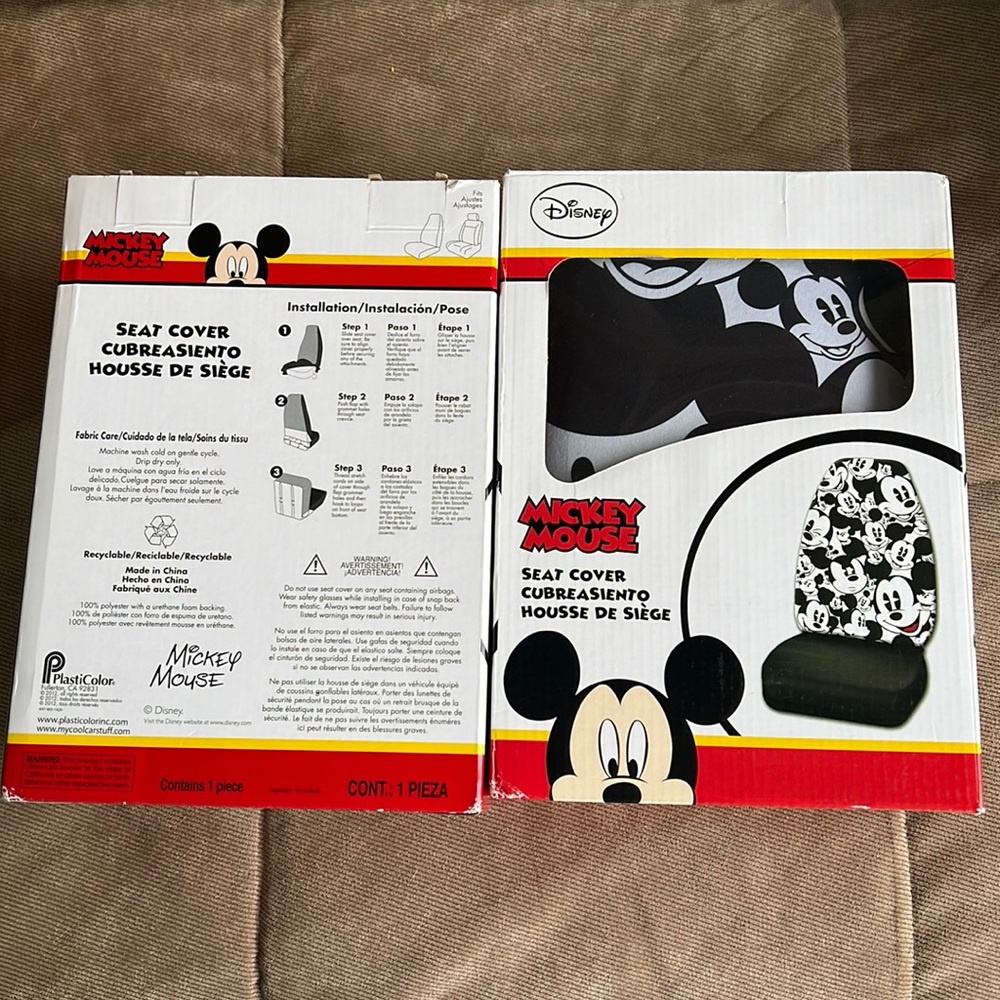 Mickey Mouse seat covers (2)